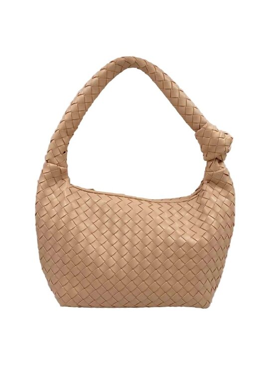 a new day Handbags - A NEW DAY Blush Woven Vegan Leather Shoulder Bag Purse